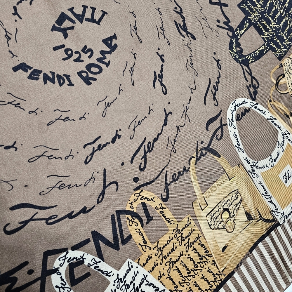FENDI SILK SCARF - Picture 4 of 16